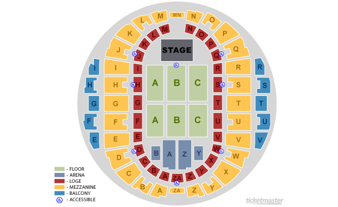 Amy Schumer Seating Chart