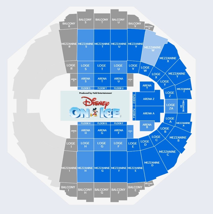 Boardwalk Hall Seating Chart Disney On Ice